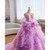 Purple Tulle Tiers Sweetheart Prom Dress