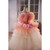 Champagne Tulle Strapless Tiers Prom Dress