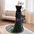 Green Sequins Mermaid Strapless Prom Dress