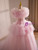 Pink Princess Tulle Cake Prom Dress