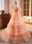 Orange Tulle Spaghetti Straps Tiers Prom Dress