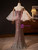 Champagne Pink Sequins Mermaid Strapless Prom Dress