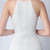 In Stock:Ship in 48 Hours White Mermaid Halter Sequins Feather Party Dress
