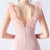 In Stock:Ship in 48 Hours Pink Mermaid V-neck Ruffles Party Dress