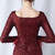 In Stock:Ship in 48 Hours Burgundy Mermaid Long Sleeve Split Prom Dress