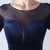 In Stock:Ship in 48 Hours Navy Blue Sequins Long Sleeve Feather Party Dress