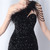 In Stock:Ship in 48 Hours Black Sequins Beading Sleeveless Party Dress