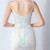 In Stock:Ship in 48 Hours Sexy White Mermaid Sequins Spaghetti Straps Party Dress