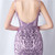 In Stock:Ship in 48 Hours Purple Spaghetti Straps Feather Party Dress