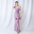 In Stock:Ship in 48 Hours Purple Spaghetti Straps Feather Party Dress