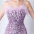 In Stock:Ship in 48 Hours Purple Spaghetti Straps Feather Party Dress