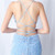 In Stock:Ship in 48 Hours Sky Blue Sequins Spaghetti Straps Feather Dress