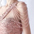 In Stock:Ship in 48 Hours Pink One Shoulder Sequins Beading Prom Dress