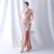 In Stock:Ship in 48 Hours Pink One Shoulder Sequins Beading Prom Dress