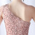 In Stock:Ship in 48 Hours Pink One Shoulder Sequins Beading Prom Dress