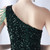 In Stock:Ship in 48 Hours Green One Shoulder Sequins Beading Prom Dress