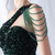 In Stock:Ship in 48 Hours Green One Shoulder Sequins Beading Prom Dress