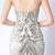 In Stock:Ship in 48 Hours Apricot Silver Tulle Sequins Mermaid Party Dress