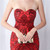 In Stock:Ship in 48 Hours Red Tulle Sequins Mermaid Party Dress