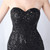 In Stock:Ship in 48 Hours Black Tulle Sequins Mermaid Party Dress