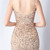 In Stock:Ship in 48 Hours Gold Mermaid Sequins Beading Party Prom Dress