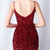 In Stock:Ship in 48 Hours Burgundy Mermaid Sequins Beading Party Prom Dress