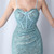 In Stock:Ship in 48 Hours Sky Blue Sequins Crossed Straps Prom Dress