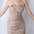 In Stock:Ship in 48 Hours Gold Sequins Crossed Straps Prom Dress