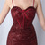 In Stock:Ship in 48 Hours Burgundy Sequins Crossed Straps Prom Dress