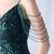 In Stock:Ship in 48 Hours Sequins Spaghetti Straps Beading Green Party Dress