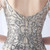 In Stock:Ship in 48 Hours Sequins Spaghetti Straps Beading Apricot Silver Party Dress