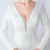 In Stock:Ship in 48 Hours Sexy White Sequins Long Sleeve Party Dress