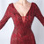 In Stock:Ship in 48 Hours Sexy Burgundy Sequins Long Sleeve Party Dress