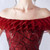 In Stock:Ship in 48 Hours Burgundy Mermaid Sequins Off the Shoulder Party Dress