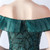 In Stock:Ship in 48 Hours Green Sequins Mermaid Split Party Dress