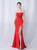 In Stock:Ship in 48 Hours Red Mermaid Sweetheart Neck Pleats Party Dress