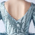 In Stock:Ship in 48 Hours Sky Blue Sequins Long Sleeve Feather Party Dress