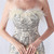 In Stock:Ship in 48 Hours Apricot Silver Mermaid Sequins Strapless Feather Prom Dress