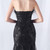 In Stock:Ship in 48 Hours Black Mermaid Sequins Strapless Feather Prom Dress