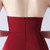 In Stock:Ship in 48 Hours Burgundy Strapless High Split Beading Party Dress