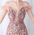 In Stock:Ship in 48 Hours Pink Sequins Spaghetti Straps Feather Party Dress