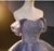 Blue Ball Gown Tulle Sequins Beading Quinceanera Dress