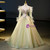Green Tulle Long Sleeve Appliques Feather Quinceanera Dress