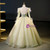 Green Tulle Long Sleeve Appliques Feather Quinceanera Dress