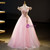 Pink Tulle Off the Shoulder Sequins Appliques Quinceanera Dress
