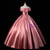 Pink Satin Off the Shoulder Beading Flower Quinceanera Dress
