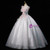 Gray Tulle Sequins 3D Flower Quinceanera Dress
