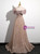 A-Line Gold Sequins Spaghetti Straps Bow Prom Dress