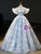 Sky Blue Tulle Off the Shoulder Quinceanera Dress