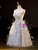 Gray Tulle Sweetheart Feather Beading Short Prom Dress